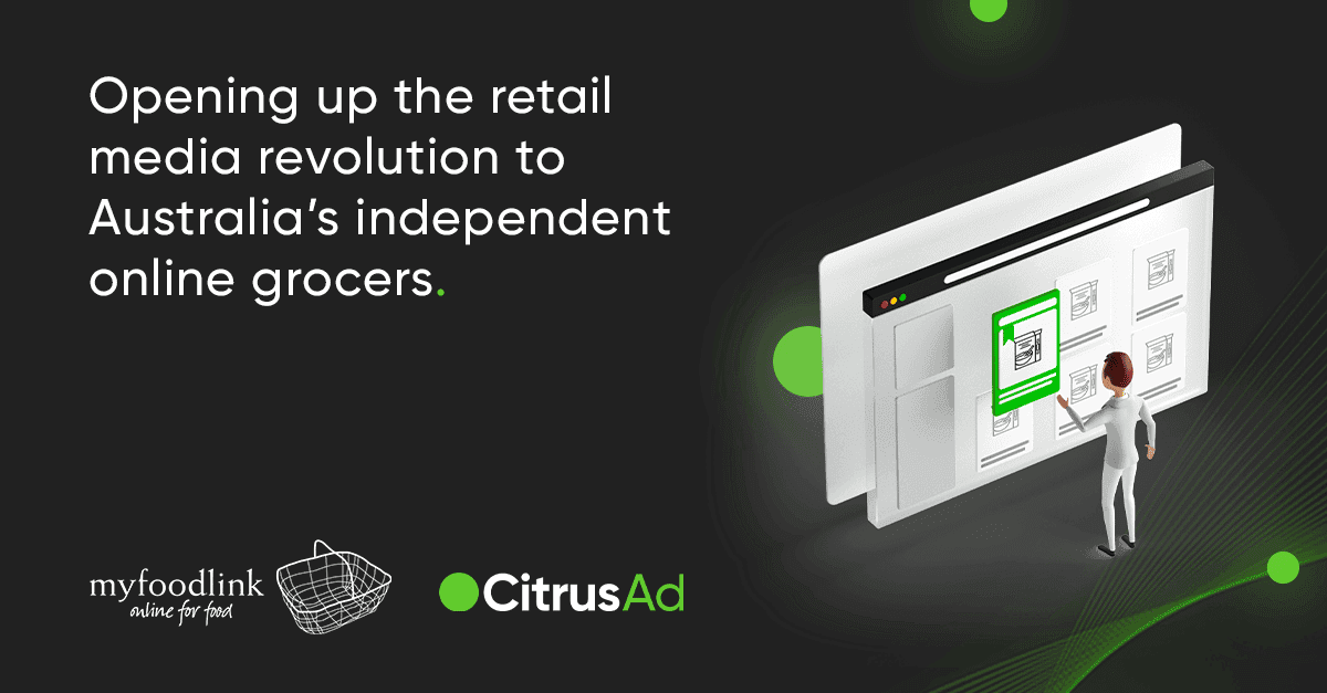 Myfoodlink Grocery & Liquor eCommerce Platform opens up the retail media opportunity to independent grocers and their supplier brands with CitrusAd partnership
